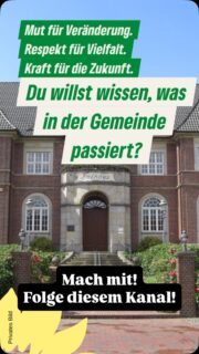 „Dich interessiert, was in der Gemeinde passiert? Du willst dich für Tierschutz einsetzen? Oder für mehr Photovoltaik, oder besseren Radverkehr? Du möchtest die Umwelt schützen – und mehr Mitbestimmung? Du suchst Chancen statt Ausreden?“
„Dann steh vom Sofa auf und komm vorbei! Der Ortsverband Ritterhude trifft sich am Montag, den 9. Februar, um 20 Uhr im Hotel Jägerstuben.
Unser Motto: Mut für Veränderung. Respekt für Vielfalt. Kraft für die Zukunft.
Gemeinsam gestalten wir die Welt, in der wir leben wollen. Sei dabei – wir freuen uns auf dich!“
#gruene #ritterhude #radverkehr #tierschutz #klimaschutz