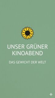 Lust mal wieder ins Kino zu gehen? Wir zeigen "Das Gewicht der Welt" am nächsten Montag, den 11. Mai, um 19 Uhr im Ritterhuder Hamme-Forum. Alle Infos im Beitrag auf unserem Kanal? #ritterhude #gruene
